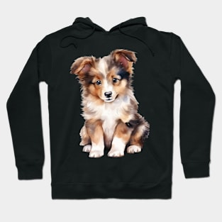 Puppy  Shetland Sheperd Hoodie